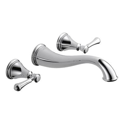 Delta T3597LF-WL- Two Handle Wall Mount Lavatory Faucet Trim | FaucetExpress.ca