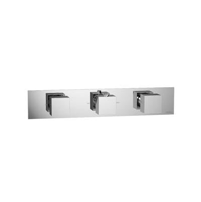 Isenberg 160.2715CP- 3/4" Horizontal Thermostatic Valve with 2 Volume Controls and Trim - Shared Port Operation | FaucetExpress.ca