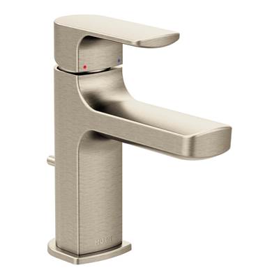 Moen 6900BN- Rizon Single Hole Single-Handle Bathroom Faucet in Brushed Nickel
