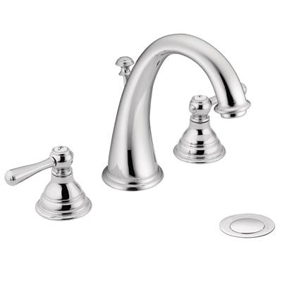 Moen T6125- Kingsley 8 in. Widespread 2-Handle High-Arc Bathroom Faucet Trim Kit in Chrome (Valve Not Included)