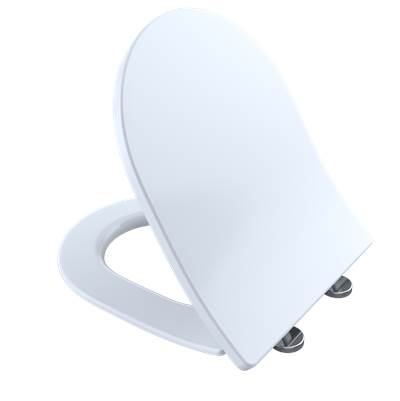 Toto SS247R#01- TOTO SoftClose Slim D-Shape Non-Slamming Seat and Lid for RP Wall-Hung Toilet, Cotton White - SS247-01 | FaucetExpress.ca