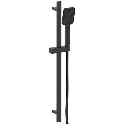 Vogt BH.01.03.MB- Kapfenberg Sliding Shower Bar with 4-Spray Hand Shower Matte Black