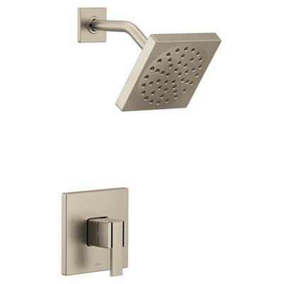 Moen UTS3715BN- 90 Degree M-CORE 3-Series 1-Handle Shower Trim Kit in Brushed Nickel (Valve Not Included)