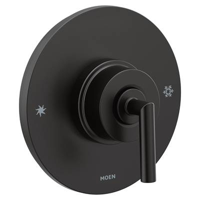 Moen TS22001BL- Arris Posi-Temp Pressure Balancing Modern Tub and Shower Valve Trim Kit, Valve Required, Matte Black