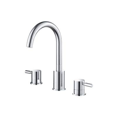 Isenberg 100.2000CP- Three Hole 8" Widespread Two Handle Bathroom Faucet | FaucetExpress.ca
