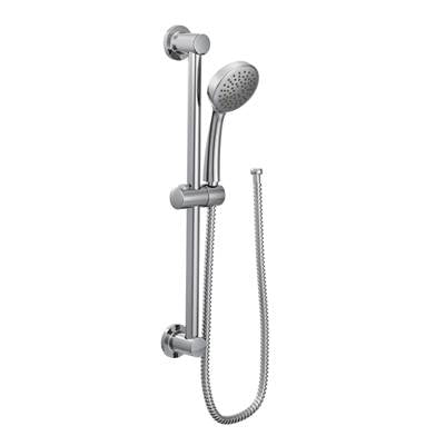 Moen 3868EP- Eco-Performance 1-Spray 4 in. Handshower with Slide Bar in Chrome - FaucetExpress.ca