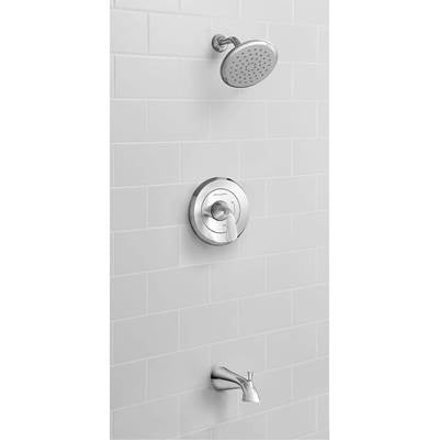 American Standard TU186508.002- Fluent 1.8 Gpm/6.8 L/Min Tub And Shower Trim Kit With Water-Saving Showerhead, Double Ceramic Pressure Balance Cartridge With Lever Handle