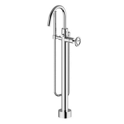 Ca'bano CA60311255- Floor mount tub filler with hand spray