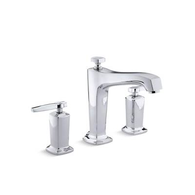 Kohler T16237-4-CP- Margaux® Deck-mount bath faucet trim for high-flow valve with non-diverter spout and lever handles, valve not included | FaucetExpress.ca