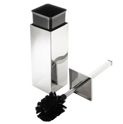 Laloo 9300 WF- Bowl Brush and Holder - White Frost | FaucetExpress.ca