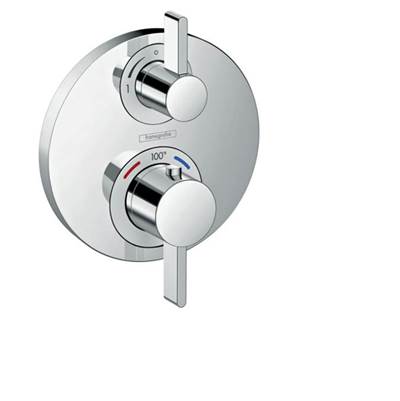 Hansgrohe 15758001- Round Thermostatic Trim With Volume Control And Diverter - FaucetExpress.ca
