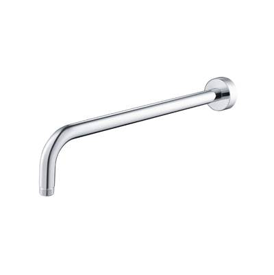 Isenberg HS1012SABN- Wall Mount Round Shower Arm - 16" (400mm) - With Flange | FaucetExpress.ca