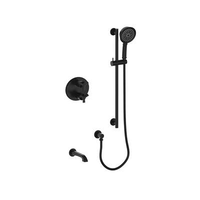 Vogt SET.Z3.220.500.MB- 2-Way Thermostatic Set - Handheld and Spout Matte Black