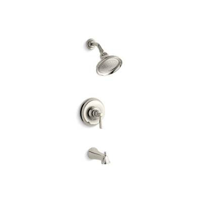 Kohler TS10581-4-SN- Bancroft® Rite-Temp® bath and shower trim set with NPT spout, valve not included | FaucetExpress.ca