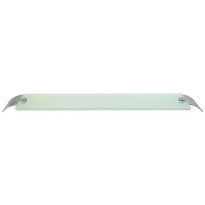 Laloo R3087 SG- Radius Single Glass Shelf - Stone Grey | FaucetExpress.ca