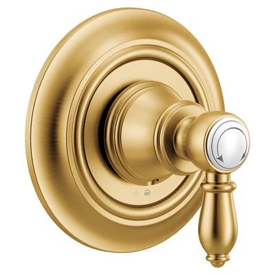 Moen UTS32205BG- Weymouth 1-Handle M-CORE Transfer Valve Trim Kit in Brushed Gold (Valve Not Included)