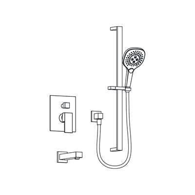 Aqualem TSKP2223-CP- 2-Way Pressure Balance Shower Trim Set (Rough-In Req: AQP5200.RI) - FaucetExpress.ca
