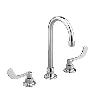 American Standard 6540275.002- Monterrey 8-Inch Widespread Gooseneck Faucet With Wrist Blade Handles 0.5 Gpm/1.9 Lpm With Flexible Underbody