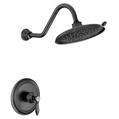 Moen UTS232102EPBL- Weymouth M-Core 2-Series Eco Performance 1-Handle Shower Trim Kit In Matte Black (Valve Sold Separately)