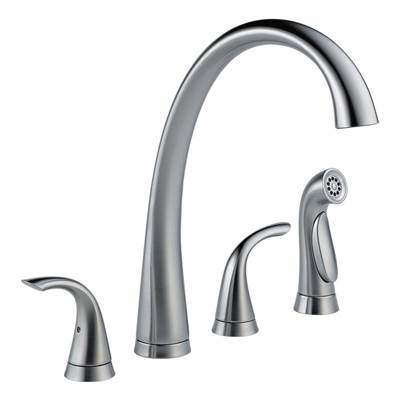 Delta 2480-AR-DST- Pilar 2H Kitchen Faucet W/Sprayer | FaucetExpress.ca