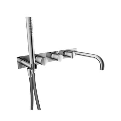 Isenberg 145.2691CP- Wall Mount Tub Filler With Hand Shower | FaucetExpress.ca