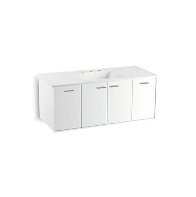 Kohler 99544-1WA- Jute® 48'' wall-hung bathroom vanity cabinet with 2 doors and 2 drawers | FaucetExpress.ca