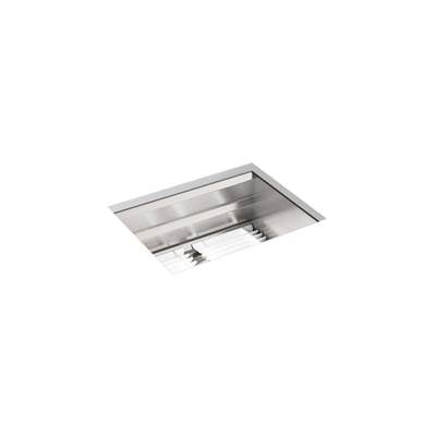 Kohler 23650-NA- Prolific® 23'' x 17-3/4'' x 10-7/8'' Undermount single-bowl kitchen sink with accessories | FaucetExpress.ca