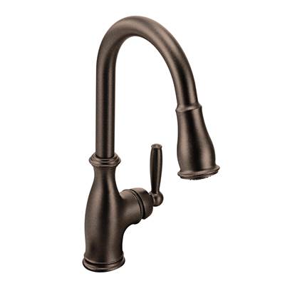 Moen 7185ORB- Brantford Single-Handle Pull-Down Sprayer Kitchen Faucet with Reflex in Oil Rubbed Bronze