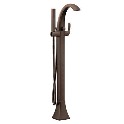 Moen 695ORB- Voss 1-Handle Floor Mount Tub Filler in Oil Rubbed Bronze