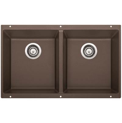 Blanco 400581- PRECIS U 2 Undermount Kitchen Sink, SILGRANIT®, Café | FaucetExpress.ca