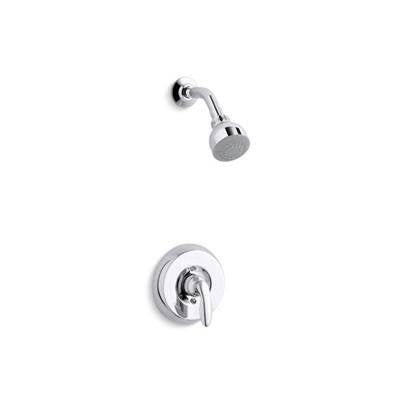 Kohler PS15611-4-CP- Coralais® Rite-Temp(R) shower valve trim with lever handle and 2.5 gpm showerhead, project pack | FaucetExpress.ca