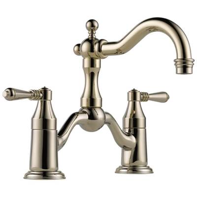 Brizo 65536LF-PN-ECO- Two Handle Widespread Bridge Lavatory Faucet