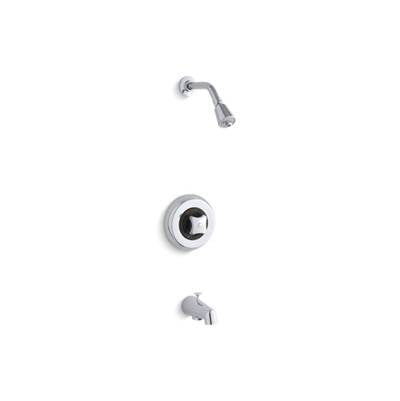 Kohler TS6908-2G-CP- Triton® Rite-Temp(R) bath and shower valve trim with standard handle, NPT spout and 1.75 gpm showerhead | FaucetExpress.ca