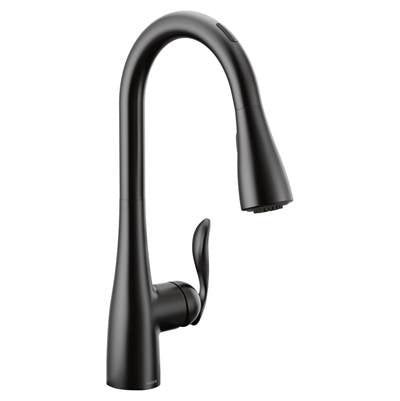 Moen 7594EVBL- Arbor U by Moen Smart Pulldown Kitchen Faucet with Voice Control and MotionSense
