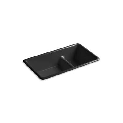 Kohler 6625-7- Iron/Tones® 33'' x 18-3/4'' x 9-5/8'' Smart Divide® Top-mount/undermount large/medium kitchen sink | FaucetExpress.ca
