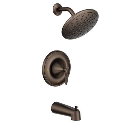 Moen T2233EPORB- Eva Posi-Temp Rain Shower 1-Handle Tub and Shower Faucet Trim Kit in Oil Rubbed Bronze (Valve Not Included)