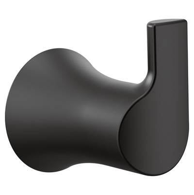 Moen YB0203BL- Doux Matte Black Single Robe Hook