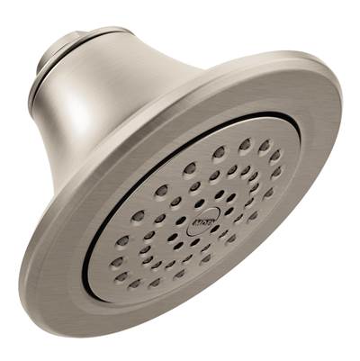 Moen S6312BN- Icon 5-7/8'' One-Function Showerhead with 2.5 GPM Flow Rate, Brushed Nickel