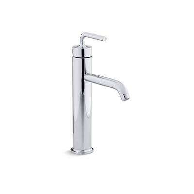 Kohler 14404-4A-CP- Purist® Tall Single-handle bathroom sink faucet with straight lever handle | FaucetExpress.ca