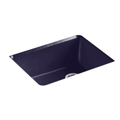 Kohler 5872-5UA1-DGB- Riverby® 25'' x 22'' x 9-5/8'' undermount single-bowl kitchen sink with rack | FaucetExpress.ca