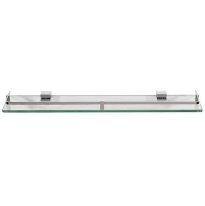 Laloo K9387 C- Karre II Single Glass Shelf - Chrome | FaucetExpress.ca