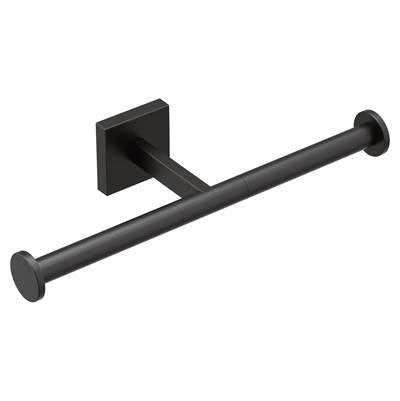 Moen BP1888BL- Triva Matte Black Double Paper Holder