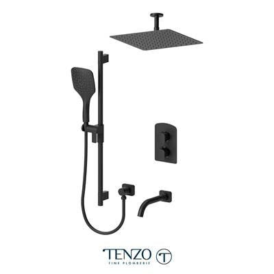 Tenzo DEPB33-511325-BG - Delano T-Box Kit 3 Functions Pres Bal Brushed Gold Finish