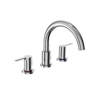 Toto TBS01201U#CP- TOTO LB Two-Handle Deck-Mount Roman Tub Filler Trim, Polished Chrome | FaucetExpress.ca