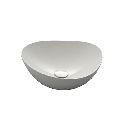 Toto LT477G#01- TOTO  Kiwami Asymmetrical Vessel Bathroom Sink with CEFITONTECT, Cotton White - LT477G#01 | FaucetExpress.ca