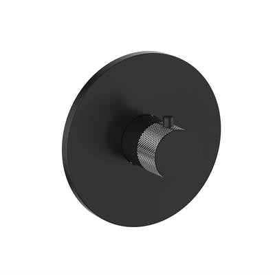 Vogt VT.DA.140.CB- Drava Thermostatic Valve and Trim 3/4' Chrome Matte Black