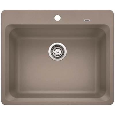 Blanco 401147- VISION 1 Drop-in Kitchen Sink, SILGRANIT®, Truffle | FaucetExpress.ca