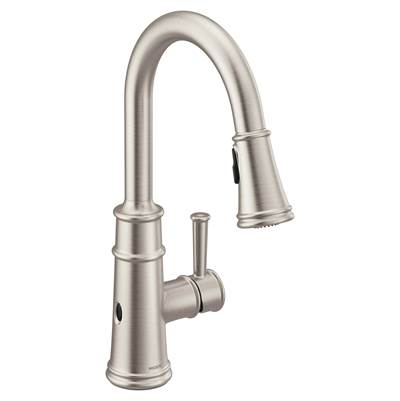 Moen 7260EWSRS- Belfield Touchless 1-Handle Pull-Down Sprayer Kitchen Faucet With Motionsense Wave And Power Clean In Spot Resist Stainless