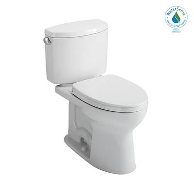 Toto MS454124CEFG#12- Toto Drake Ii Two-Piece Elongated 1.28 Gpf Universal Height Toilet With Cefiontect And Ss124 Softclose Seat Washlet+ Ready Sedona Beige