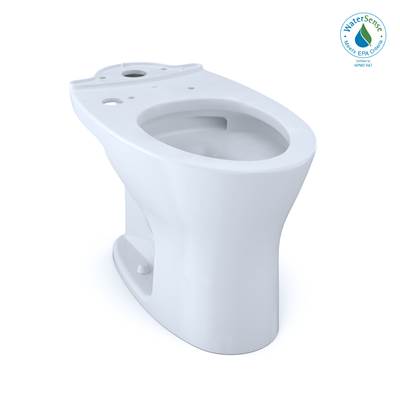 Toto CT746CUFGT40#01- TOTO Drake Dual Flush Elongated Universal Height Toilet Bowl with CEFIONTECT, WASHLET+ Ready, Cotton White - CT746CUFGT40#01 | FaucetExpress.ca